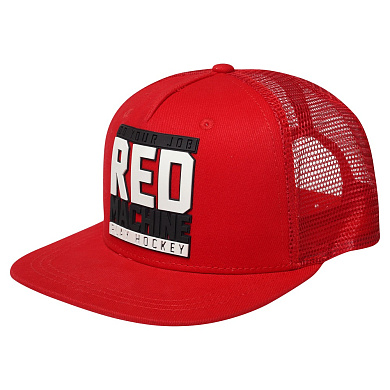Бейсболка красная snapback "Постер"