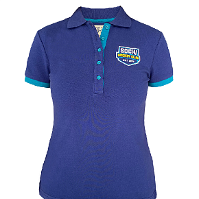Поло женское ХК «Сочи», синее
