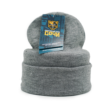 Шапка вязаная ХК «Сочи» серая