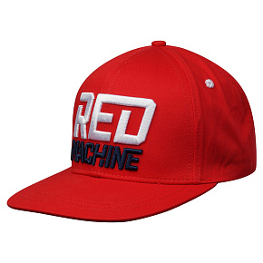 Кепка с плоским козырьком мужская Red Machine красная